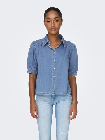 Camicia da donna 'Louie' di ONLY in blu: frontale