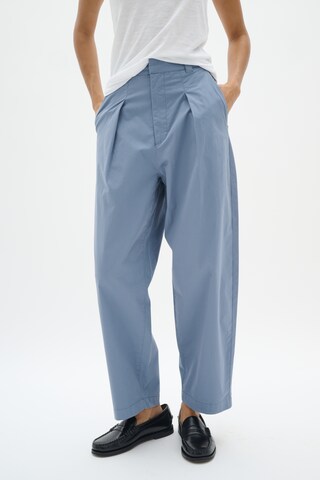 InWear Regular Bandplooibroek 'Dixie' in Blauw: voorkant