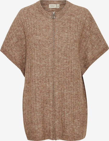 Fransa Gebreid vest 'Sanny' in Bruin: voorkant