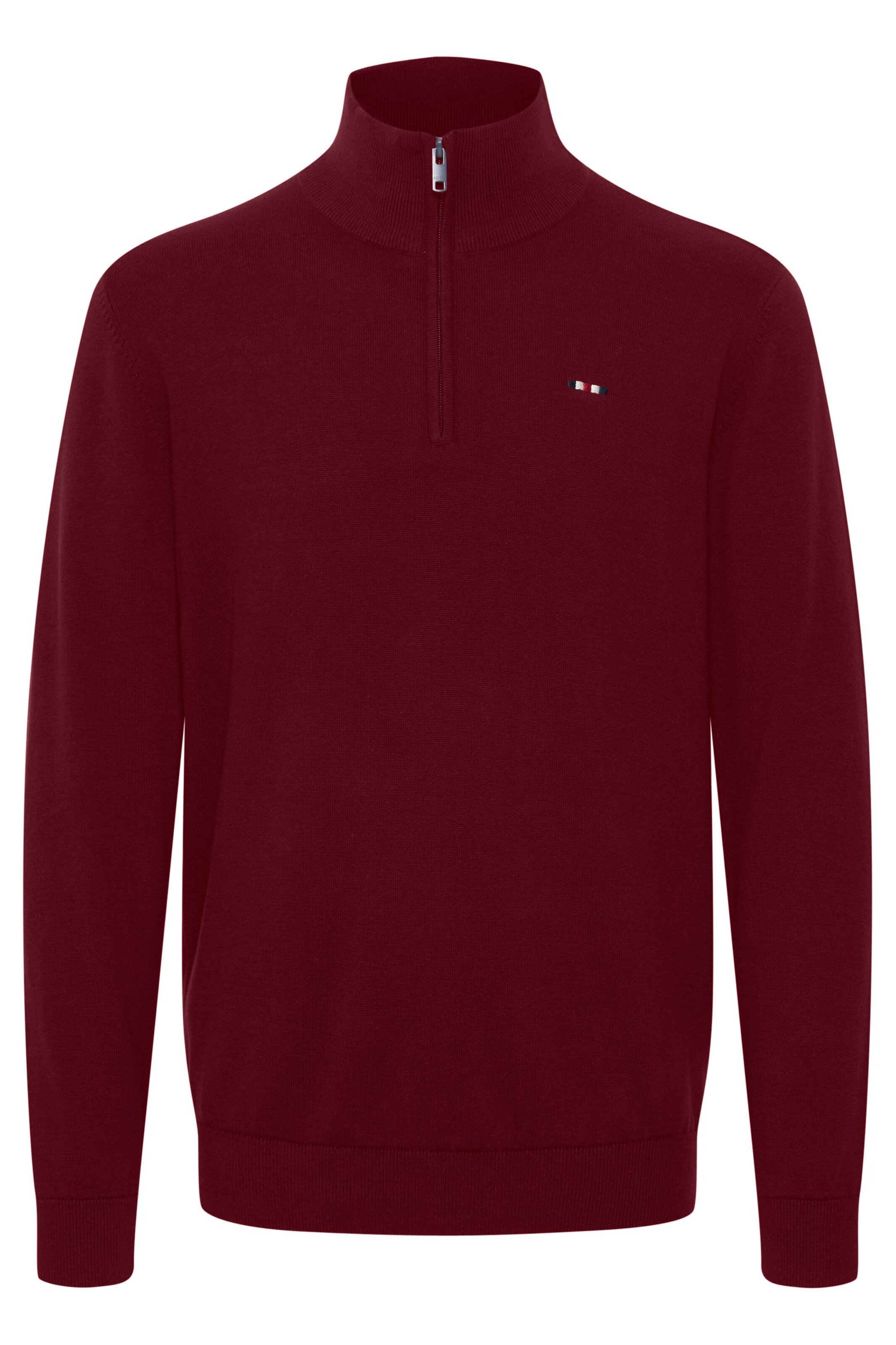 FQ1924 Trui 'Elias' in Rood: voorkant