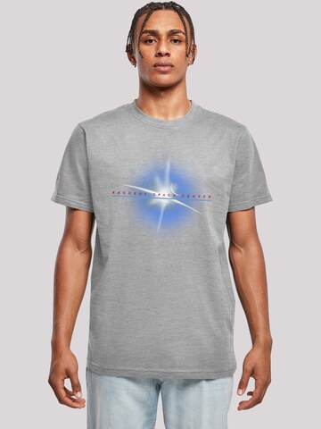 F4NT4STIC Shirt 'NASA Kennedy Space Centre Planet' in Grey: front
