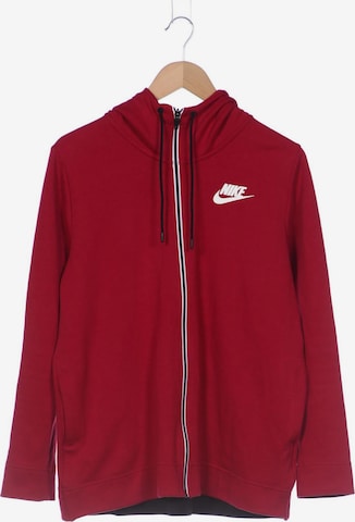 NIKE Sweatshirt & Zip-Up Hoodie in L in Red: front