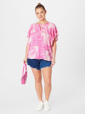 Vero Moda Curve Bluse 'EBBA ANNA' i pink