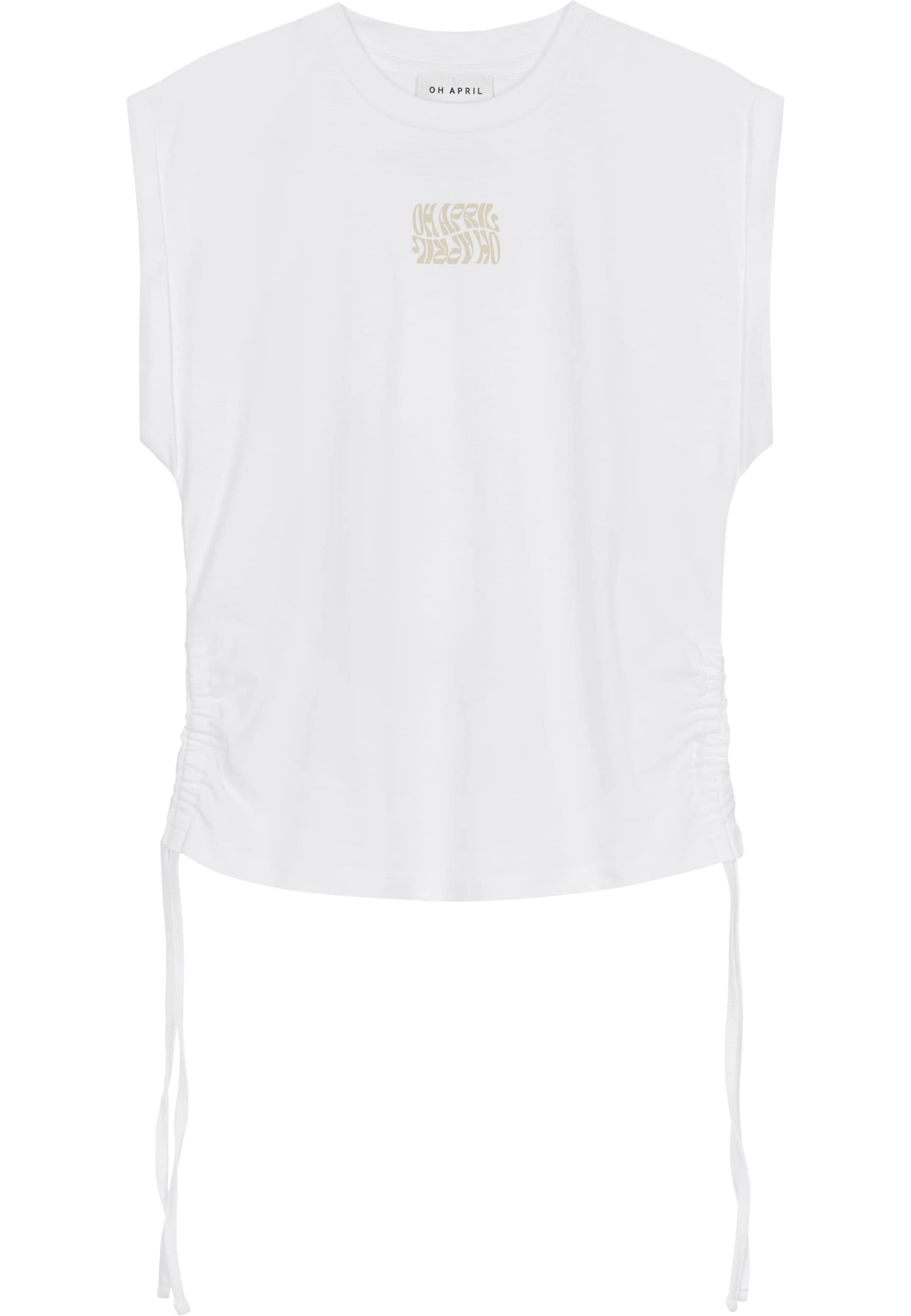 OH APRIL Футболка 'Riah' в Белый: спереди