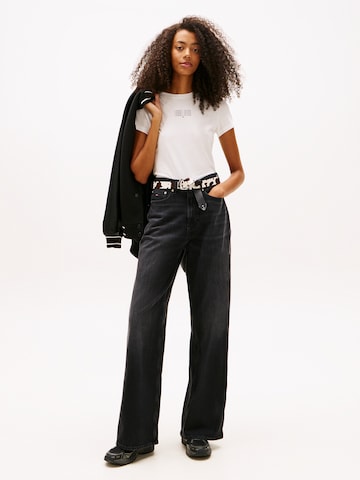 Tommy Jeans Szeroka nogawka Jeansy 'CLAIRE' w kolorze czarny