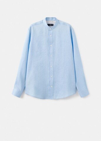MANGO MAN Regular fit Button Up Shirt in Blue