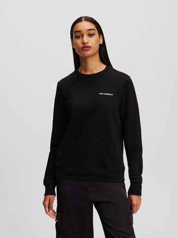 Sweat-shirt Karl Lagerfeld en noir : devant