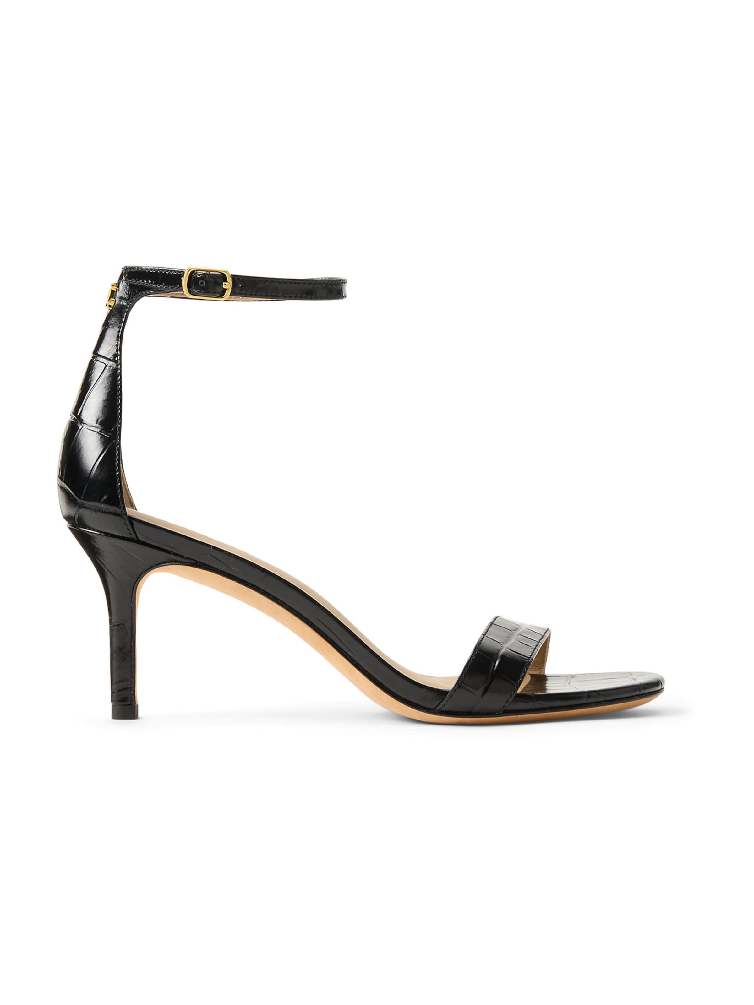 melns Lauren Ralph Lauren Siksniņsandales 'ALLIE': no priekšpuses