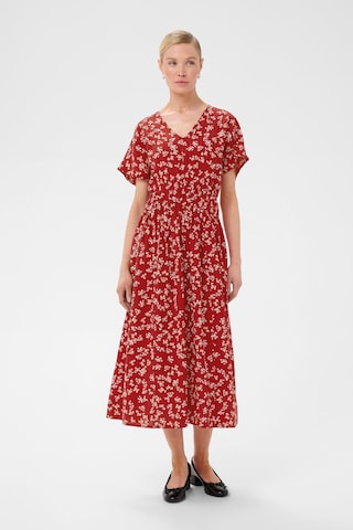 CULTURE Kjole 'CUpuglia Gally' i rød: forside