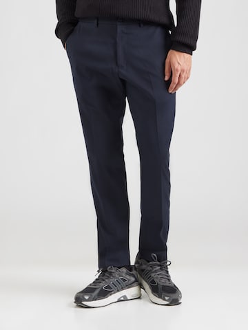 s.Oliver BLACK LABEL Slimfit Pantalon in Blauw: voorkant