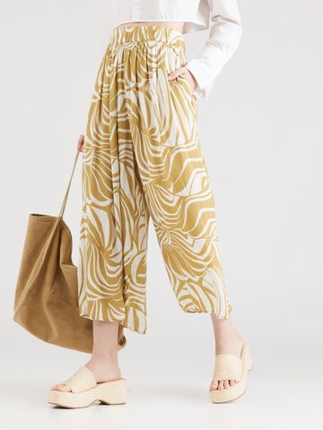 Lindex Wide leg Trousers 'Malin' in Green: front