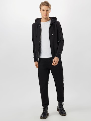 JACK & JONES Кофта на молнии в Черный