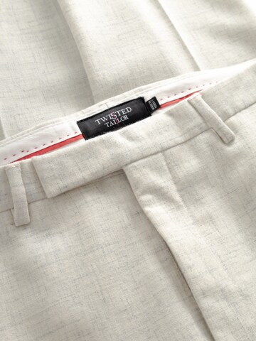 Twisted Tailor Regular Bügelfaltenhose 'Moonlight' in Weiß