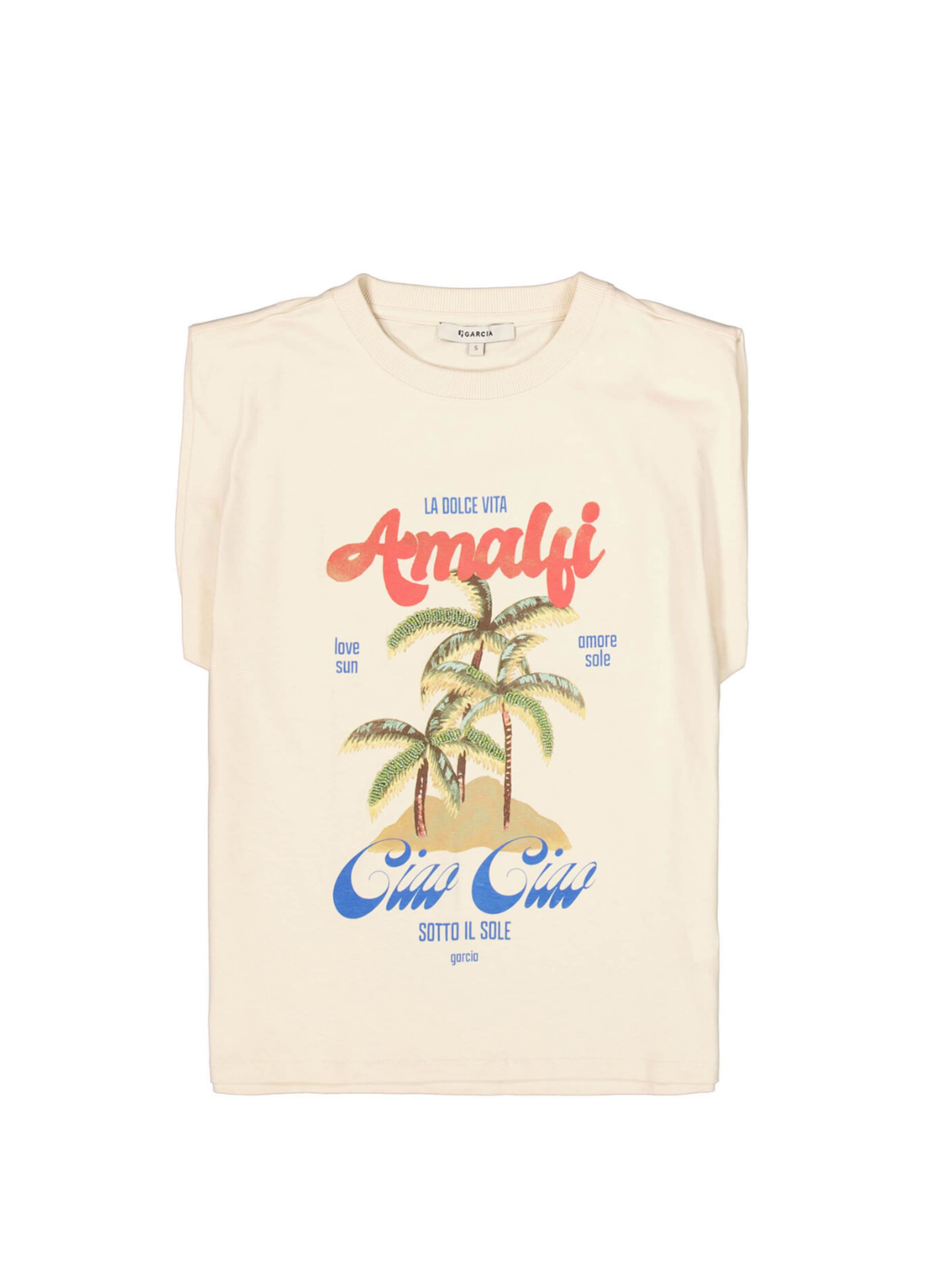 GARCIA Shirt 'Garcia - Dames t-shirt' in Beige: front