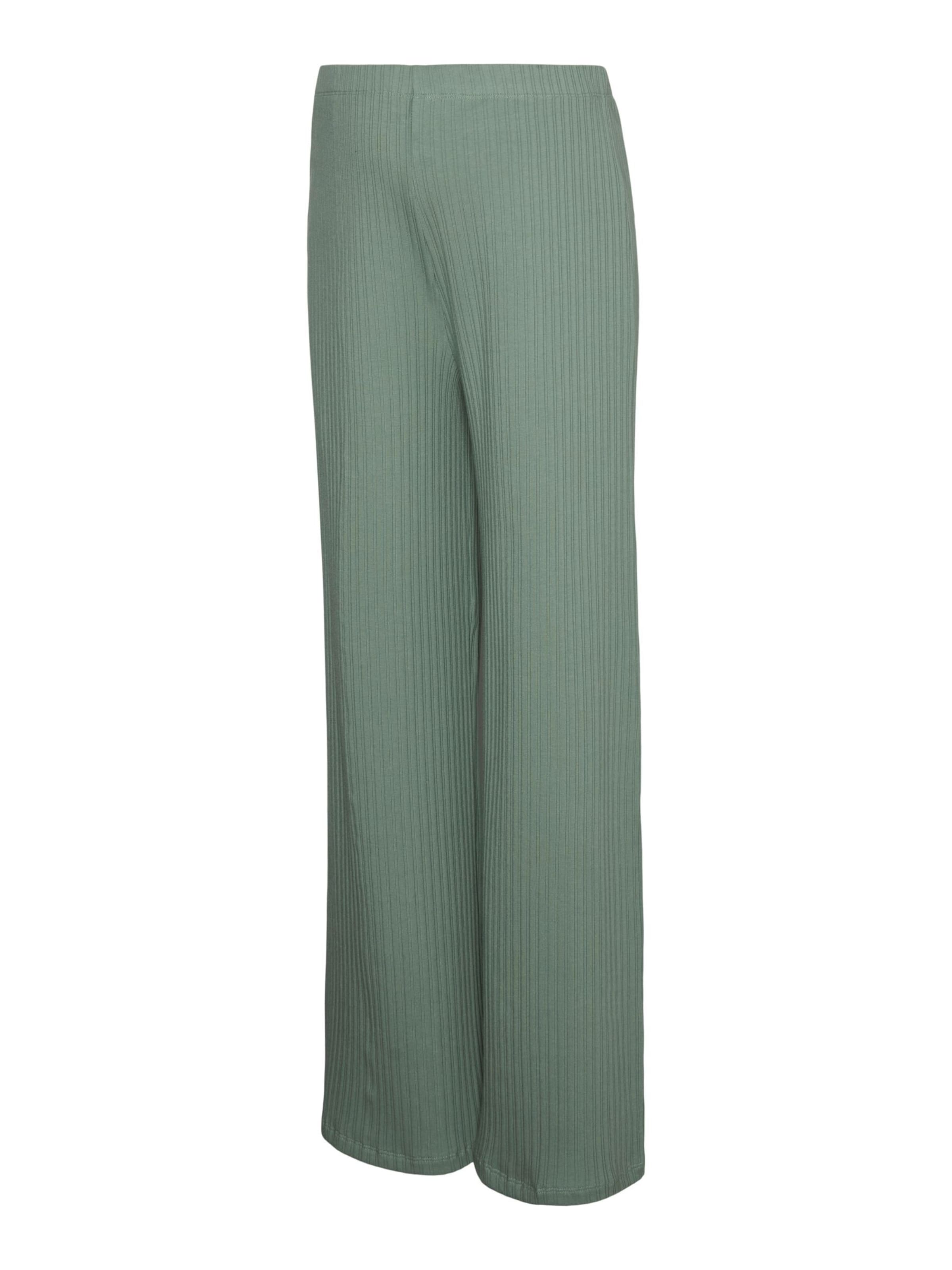 MAMALICIOUS Wide leg Trousers in Green: front