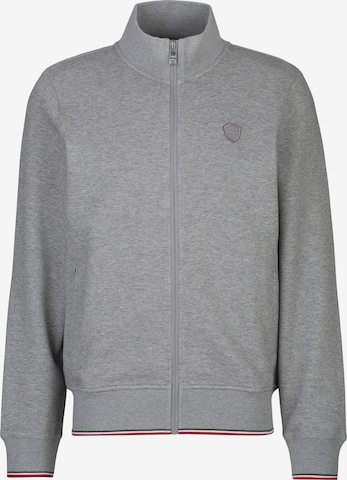 19V69 ITALIA Sweat jacket 'Zaan Flag' in Grey: front