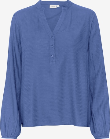 SAINT TROPEZ - Blusa 'Campanula' em azul: frente