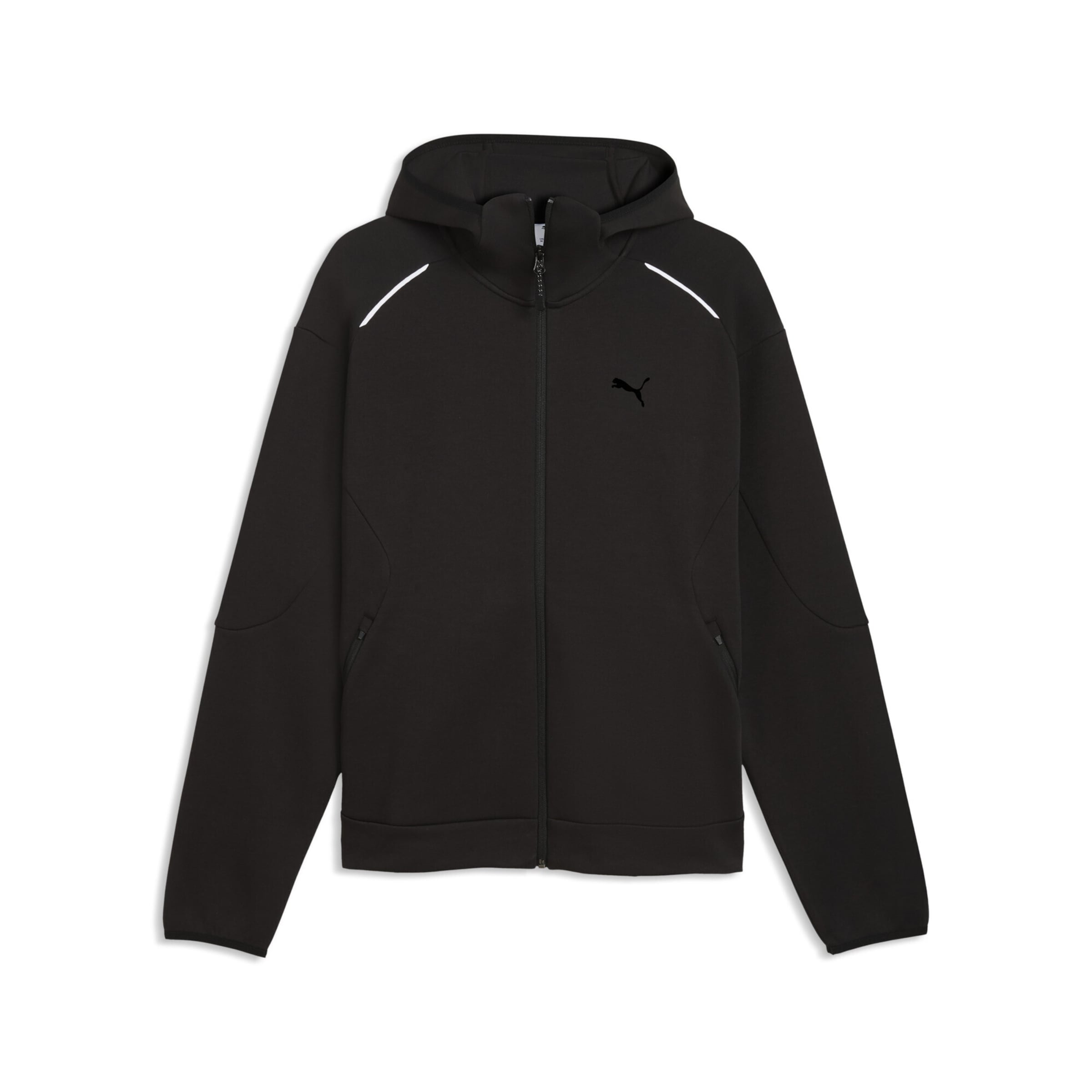 PUMA Sports jacket 'TECH' in Black: front