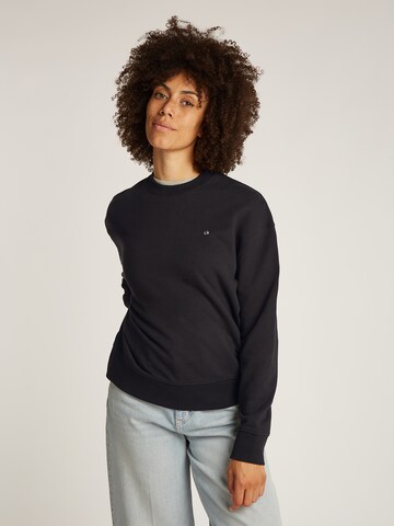 Calvin Klein Sweatshirt in Zwart: voorkant