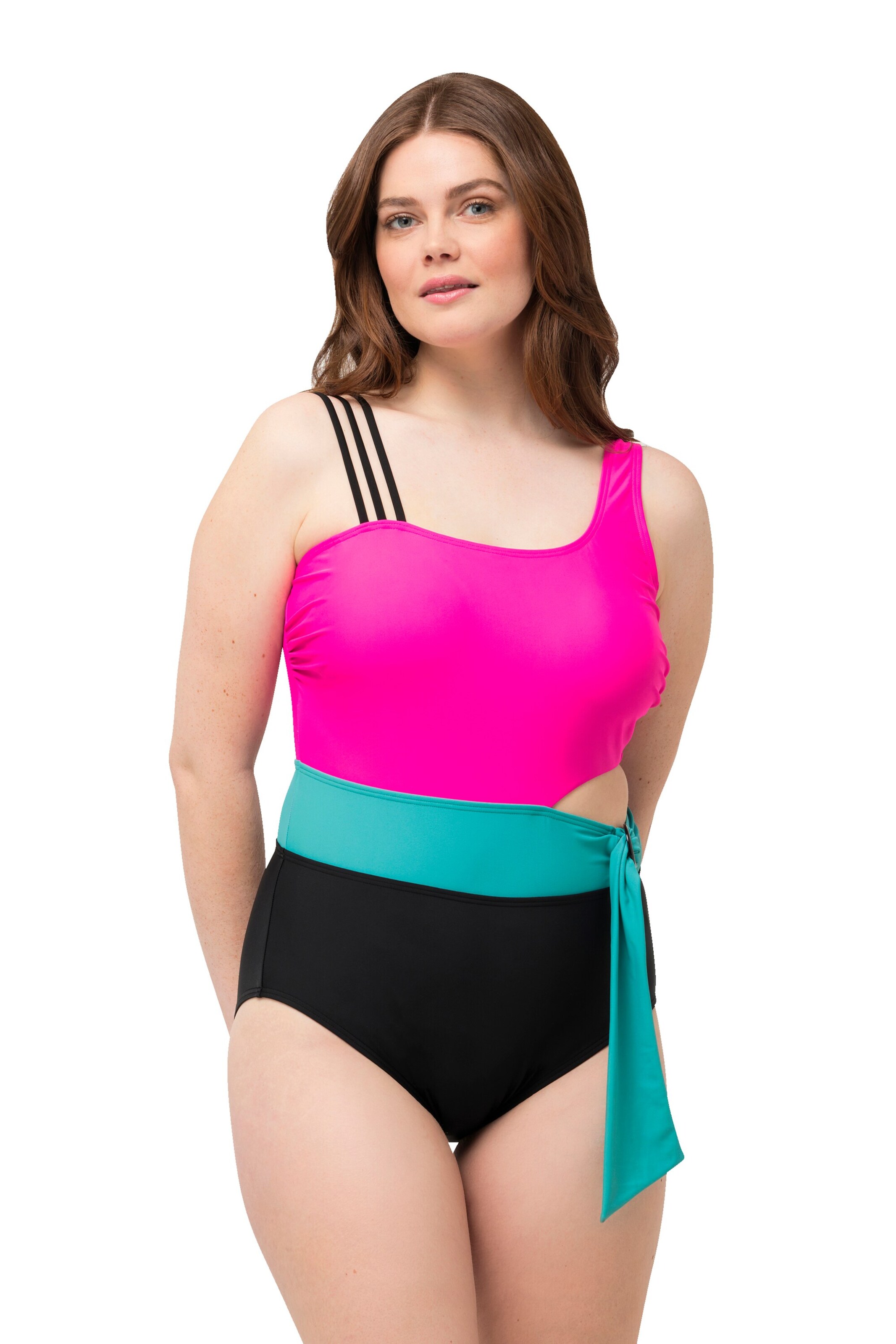 Ulla Popken Badpak in Gemengde kleuren: voorkant