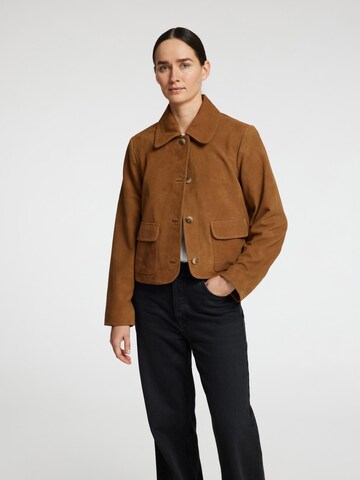 SELECTED FEMME Overgangsjakke i brun
