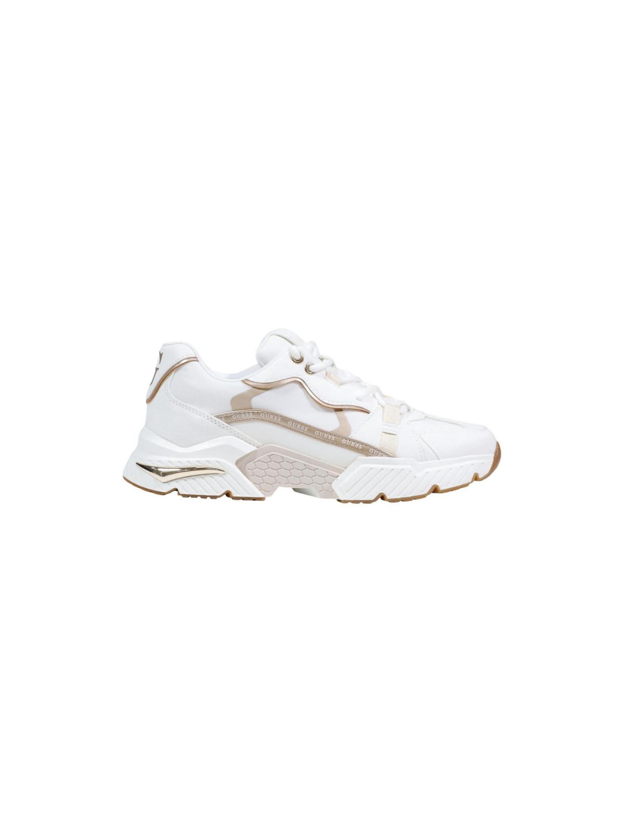Sneaker bassa 'CARRLI6 FLJCR6 ELE12' di GUESS in oro: frontale