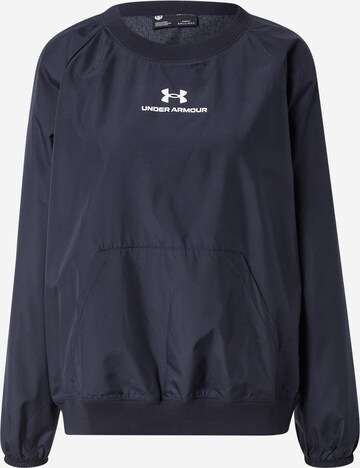 UNDER ARMOUR Sportief sweatshirt in Zwart: voorkant