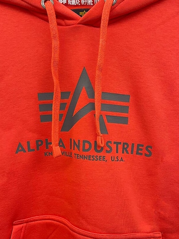 ALPHA INDUSTRIES Μπλούζα φούτερ 'Basic' σε κόκκινο