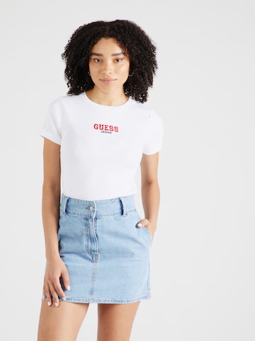 GUESS JEANS Shirt in Wit: voorkant