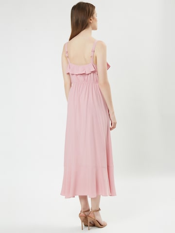 Influencer Summer Dress 'Flounced Cami' in Pink