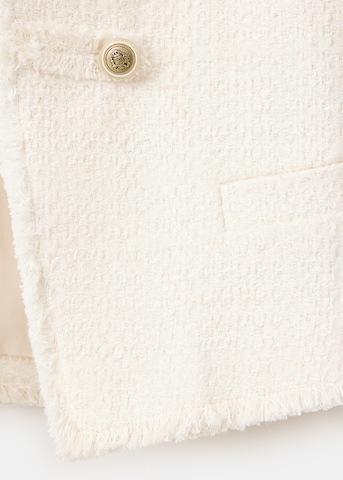 MANGO - Chaqueta de entretiempo en blanco