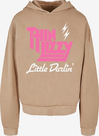 Merchcode Sweatshirt 'Thin Lizzy - Little Darlin' in Beige: voorkant