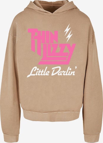 Merchcode Sweatshirt 'Thin Lizzy - Little Darlin' in Beige: predná strana