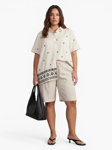 Vero Moda Curve Bluse 'VMKai' i hvid