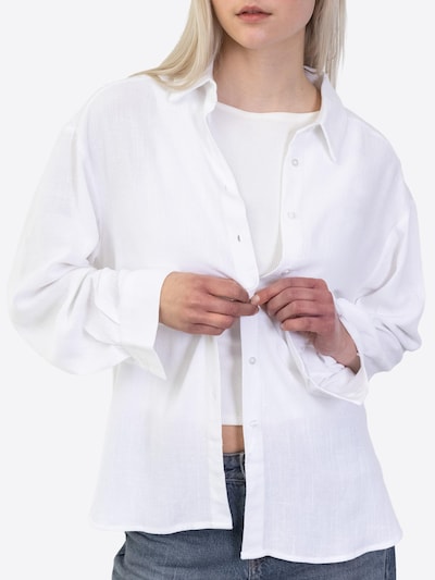 BROKE + SCHÖN Blouse 'Klassische Bluse aus Leinen-Mix' in XS in White, Item view
