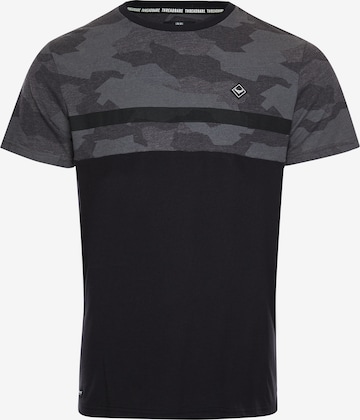 Threadbare Shirt 'Simian' in Black: front