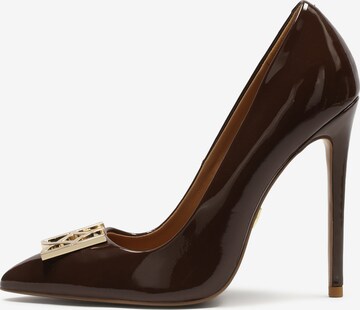 Kazar Pumps in Bruin: voorkant