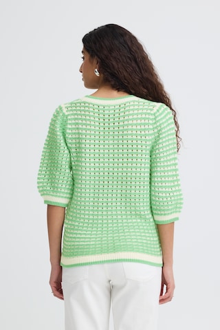 ICHI Knit cardigan 'IHArdina' in Green