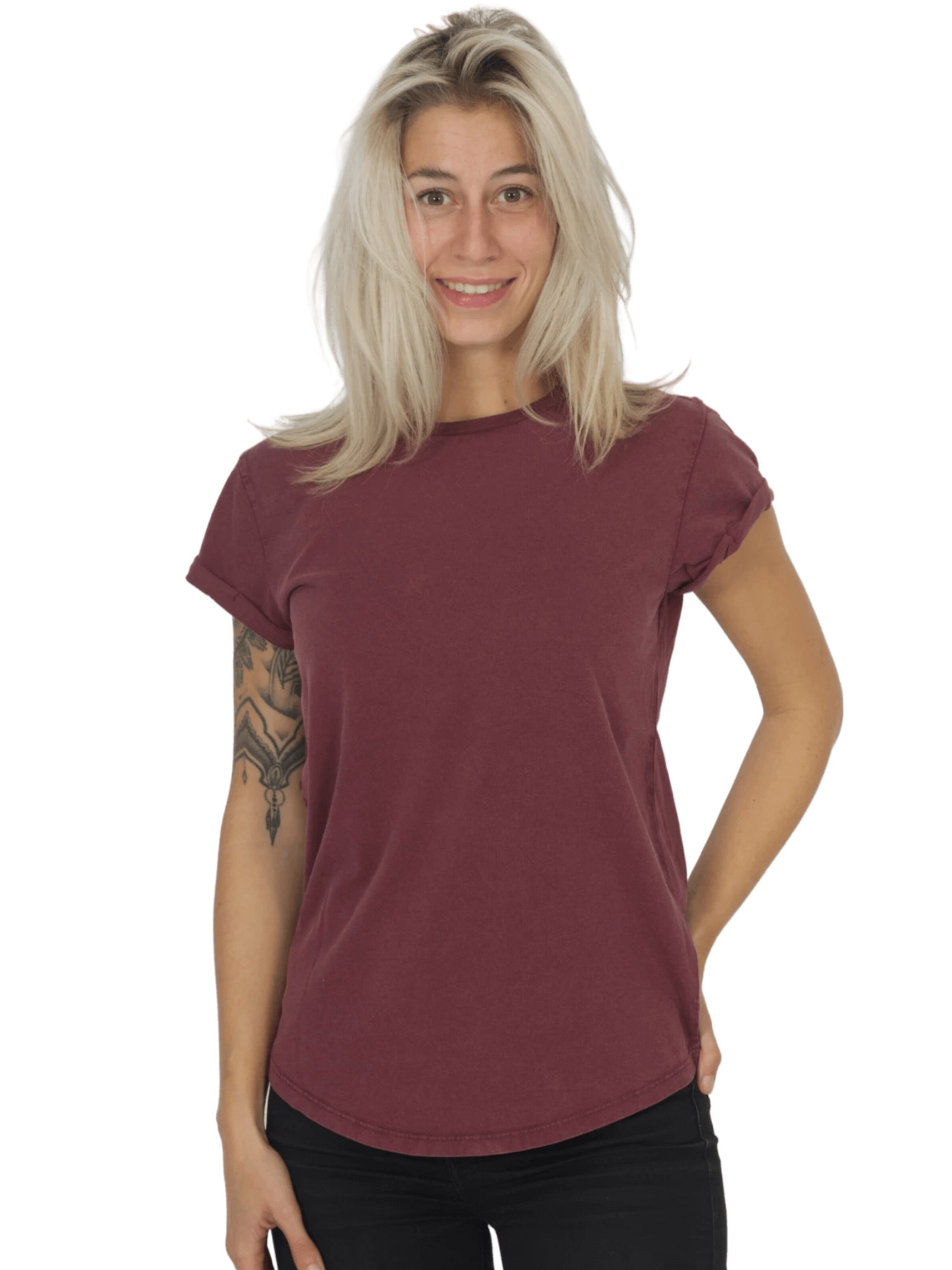 Life-Tree Shirt 'Stone' in Red: front