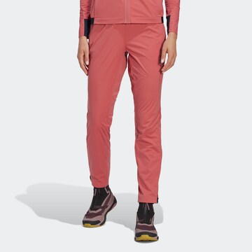 ADIDAS TERREX Outdoor Pants 'XPERIOR' in Red: front