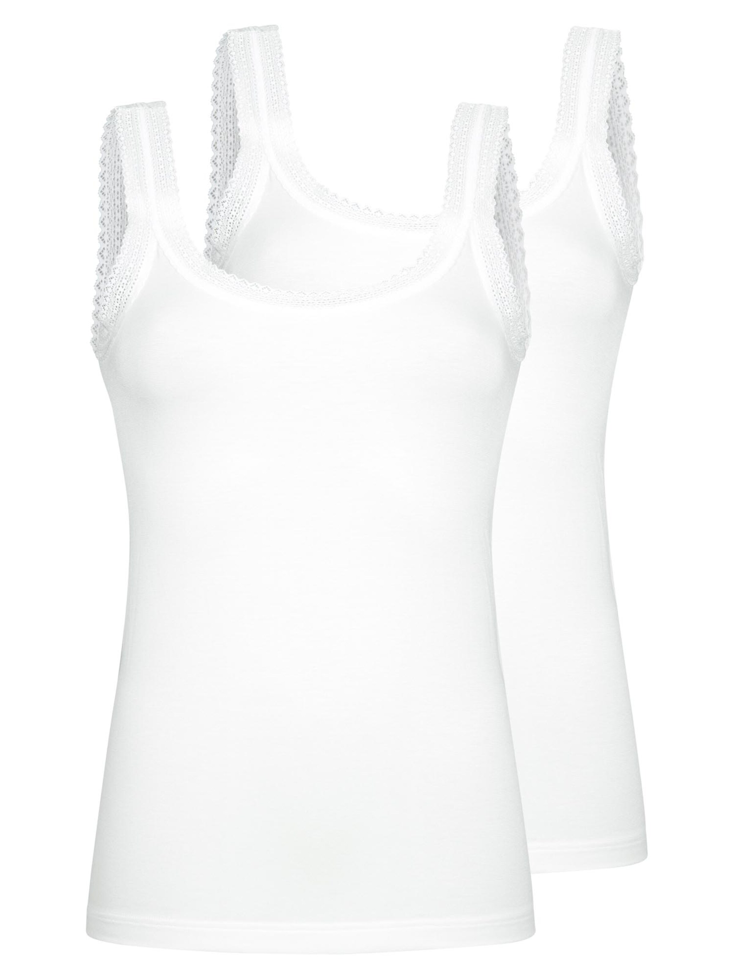 Mey Undershirt 'Modal Lace' in White: front