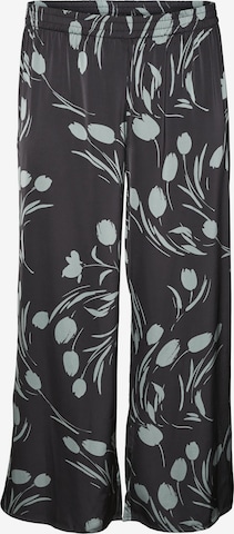 Vero Moda Curve Wide leg Broek 'MARTA' in Zwart: voorkant