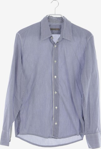 DANIELE ALESSANDRINI Button Up Shirt in M in Blue: front