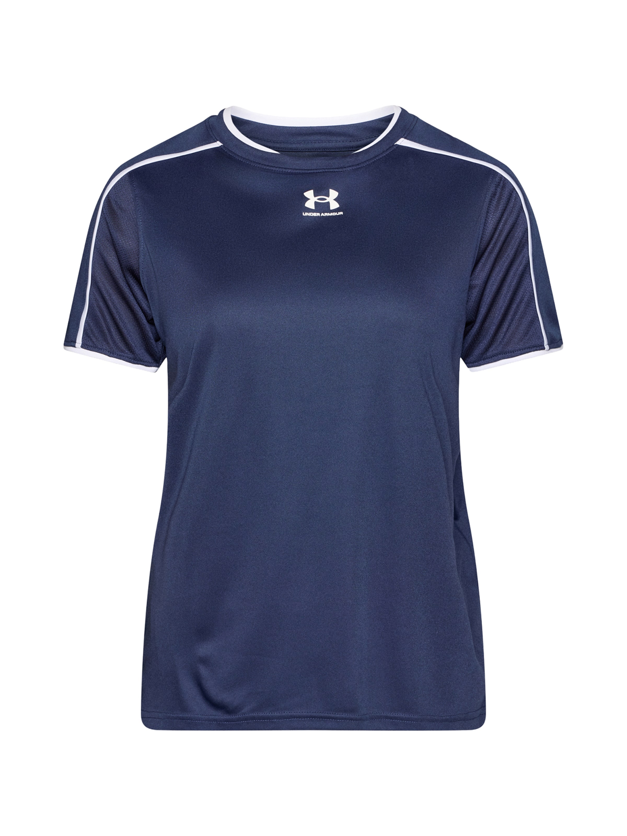 UNDER ARMOUR Functioneel shirt 'Ch.' in de kleur Donkerblauw / Wit, Productweergave