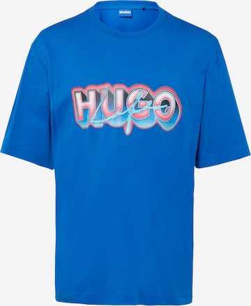 HUGO Shirt 'Nillumi' in Blauw: voorkant