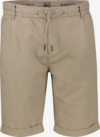 LERROS Chino-Shorts aus Baumwoll-Leinen-Mischgewebe in Beige: Vorderseite