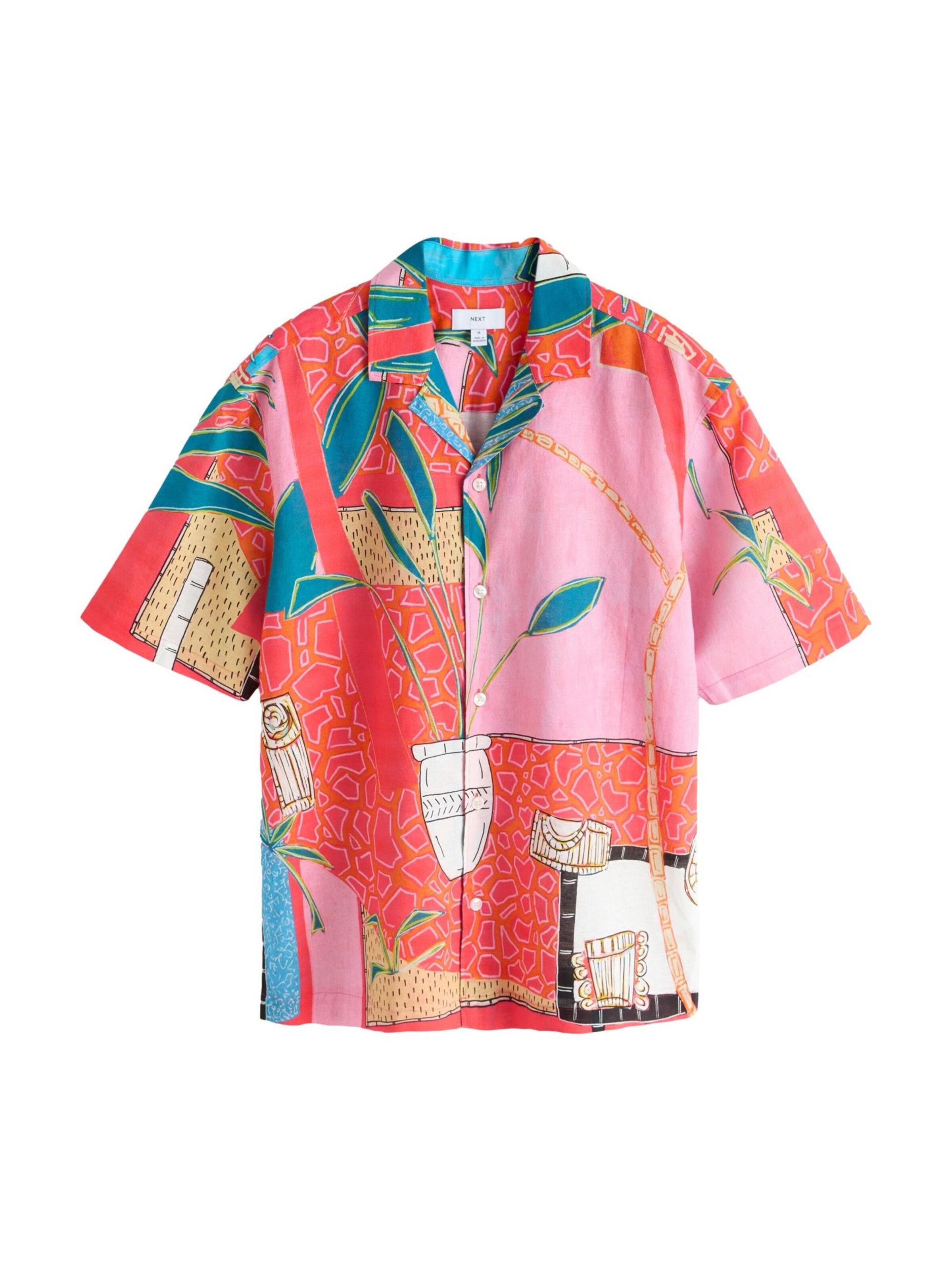 Next Regular Fit Hemd in Rot: Vorderseite