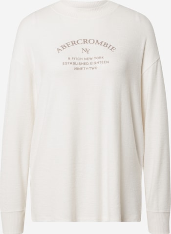 Abercrombie & Fitch Sweater in White: front