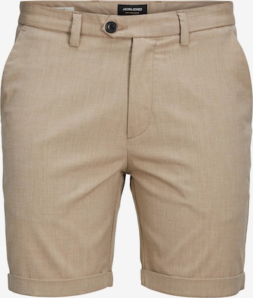 JACK & JONES - Slimfit Calças chino 'Connor' em bege: frente