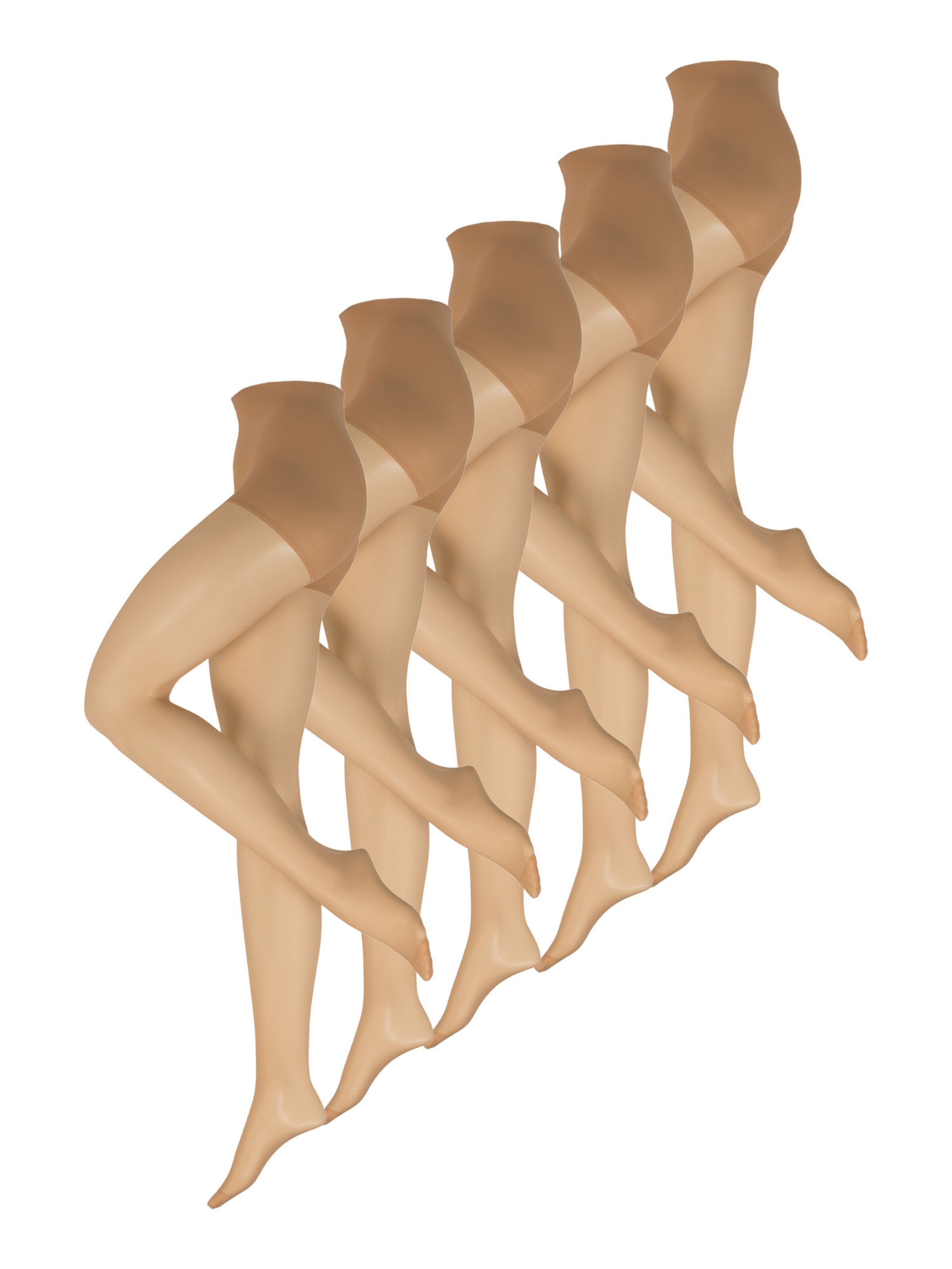 Nur Die Feinstrumpfhose ' Ohne Bund 20 DEN ' in Beige: Vorderseite